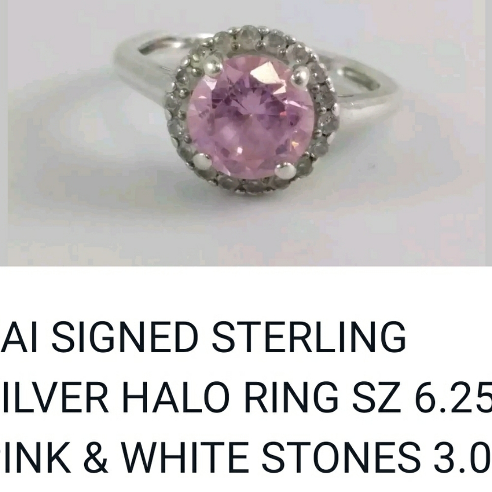 Sai Signed .925 Solid Sterling Silver Ring - image 4